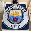 1PC Football Club Print FlAannel Blanket, High Quality Comfortable for All Seasons, Home Decor, Warmth and Comfort