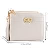 Bow PU Leather Coin Purse Portable Credit Card Holder Compact ID Card Holder  Women