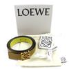 Excellent LOEWE Belt Anagram Buckle Olive Green Yellow Women 832213 Used