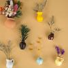  Small Ceramics Flower Vases Magnets With Strong Hold Refrigerator Decoration DIY Craft Artistic