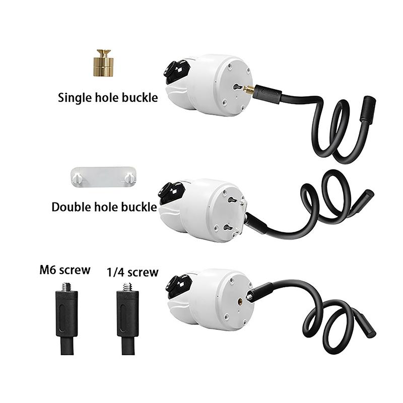 Univerzální 1/4 šroubový mikro dálkový monitor Základní hadice Bezděrový držák pro upevnění dětské kamery Nastavitelný držák s dlouhým ramenem