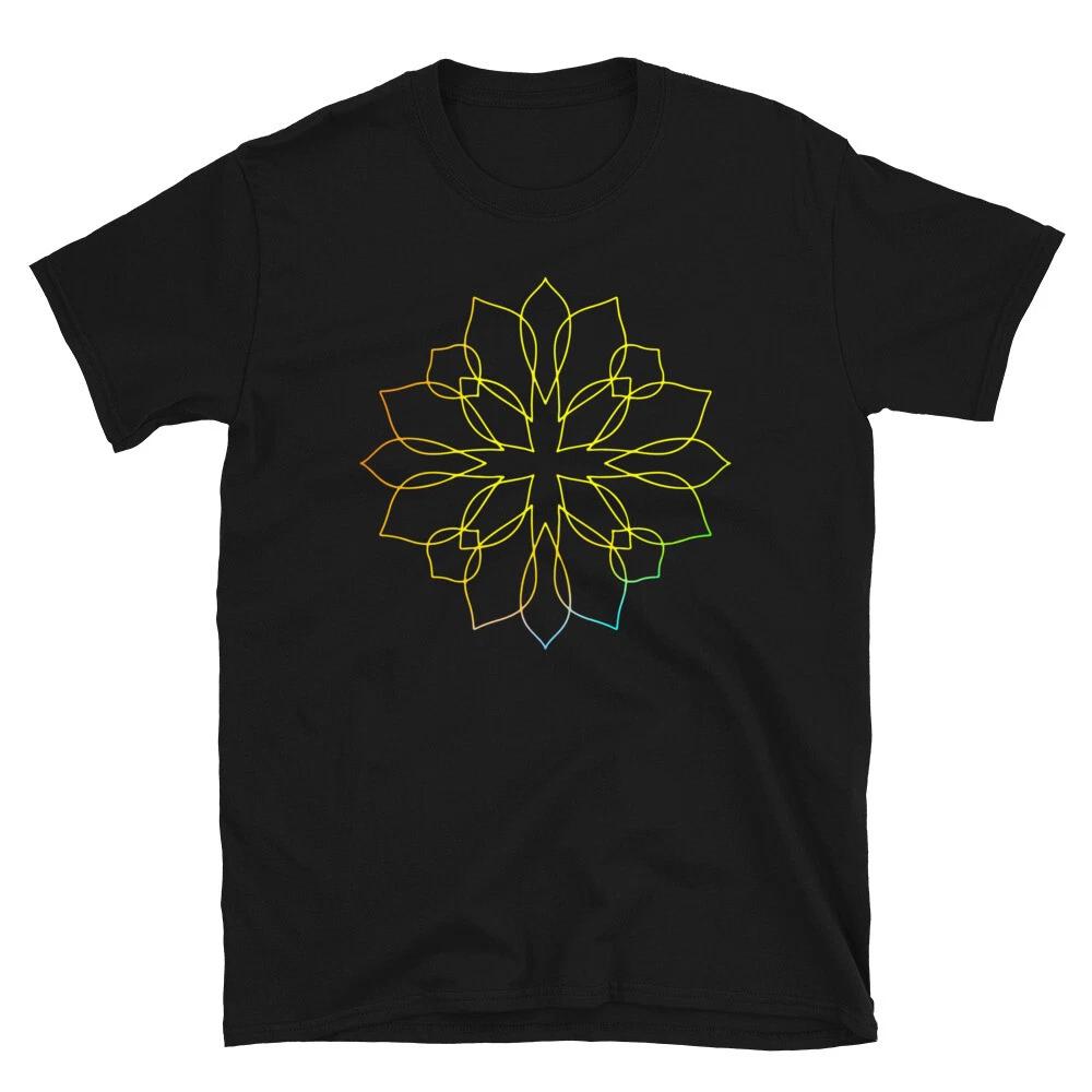 Mandala Flower Rainbow T-Shirt XL