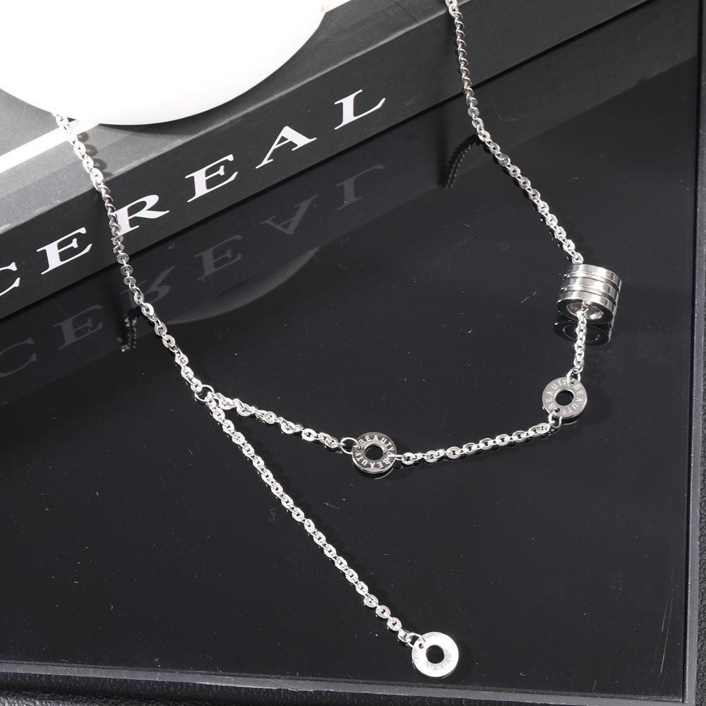 Trendy Korean Style Bad Boy Titanium Couple Necklace
