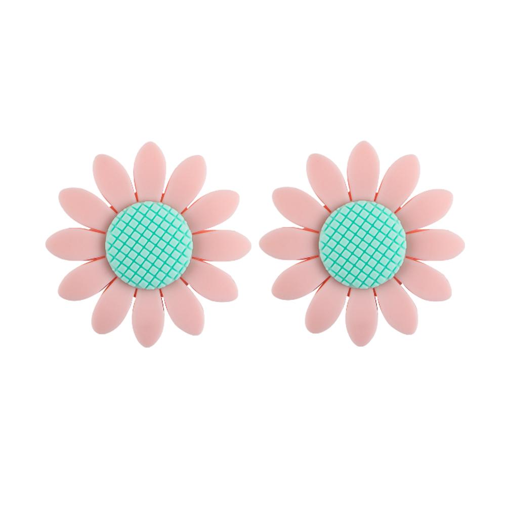 Kovict 10Pcs Silicone Focus Beads Sunflower Flower Bead For Jewelry Making DIY Keychains Necklace Bracelet Accessories