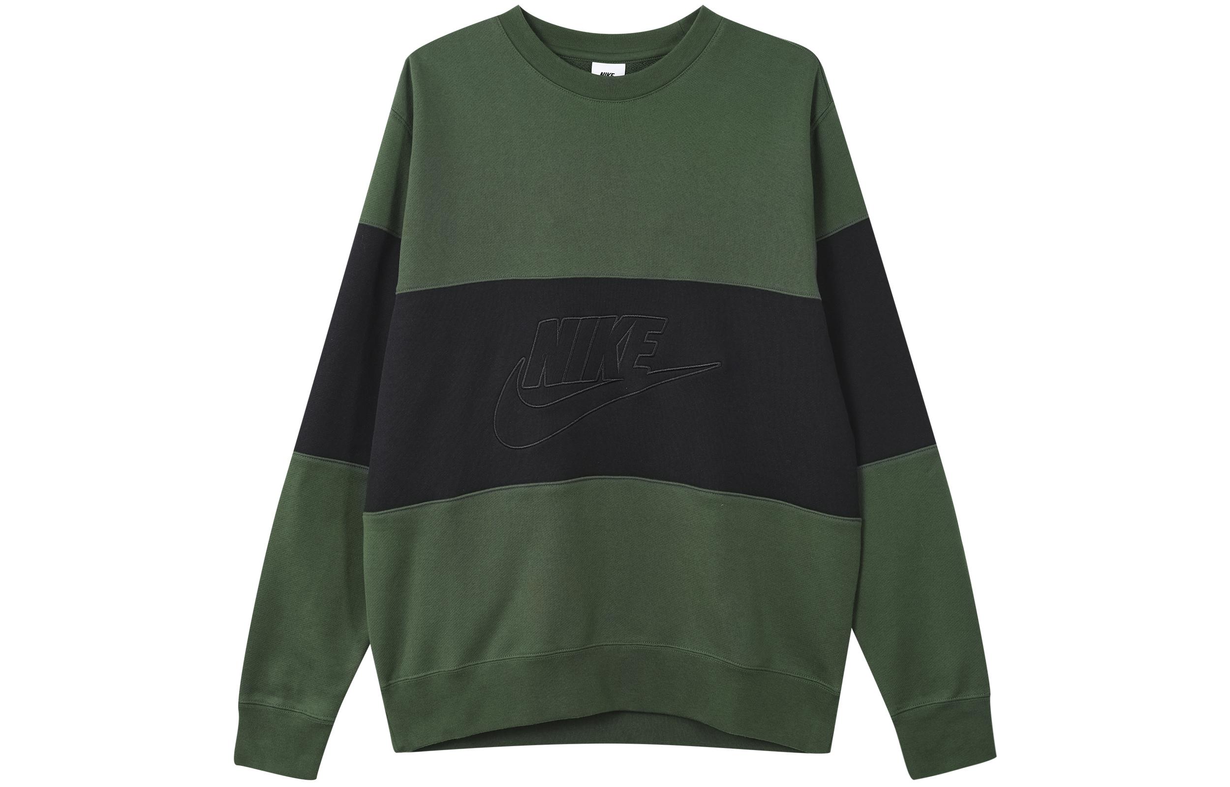 Nike Sweatshirts Men s Green Crew Neck Moderate Other FB7849-323 S