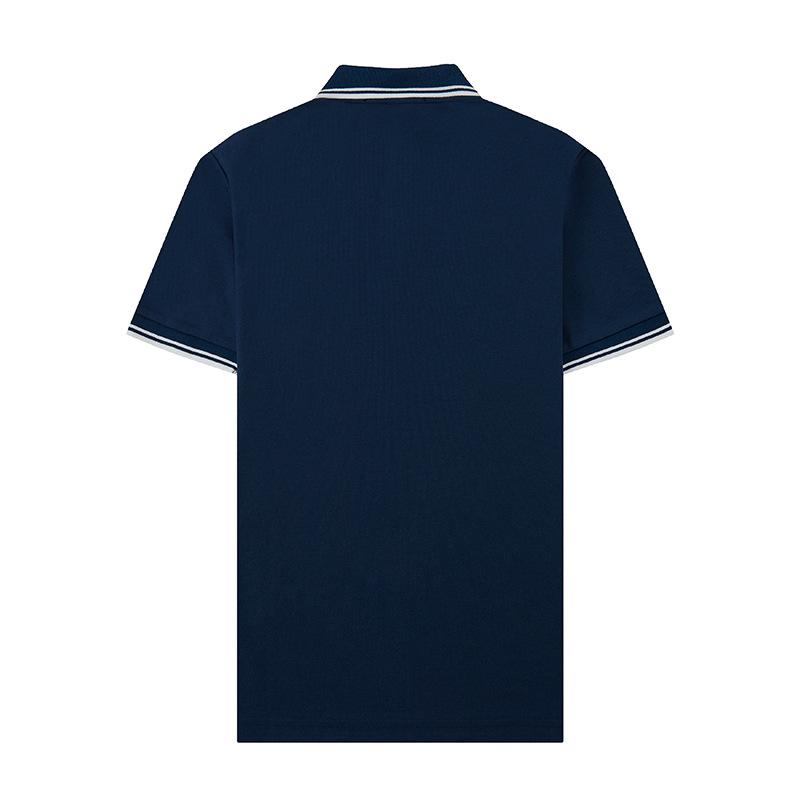 STONE Summer Classic Men's Polo Shirt with Small Logo Embroidery, Business Casual, Loose Fit, Short Sleeve T-Shirt.