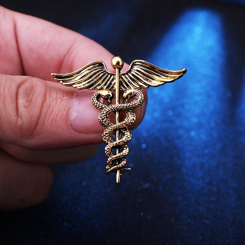 1 Pezzo Spilla Retro Personalizzata Ala d'Angelo Europea e Americana, Spilla da Giacca, Spilla Animale Serpente alla Moda e Creativa,