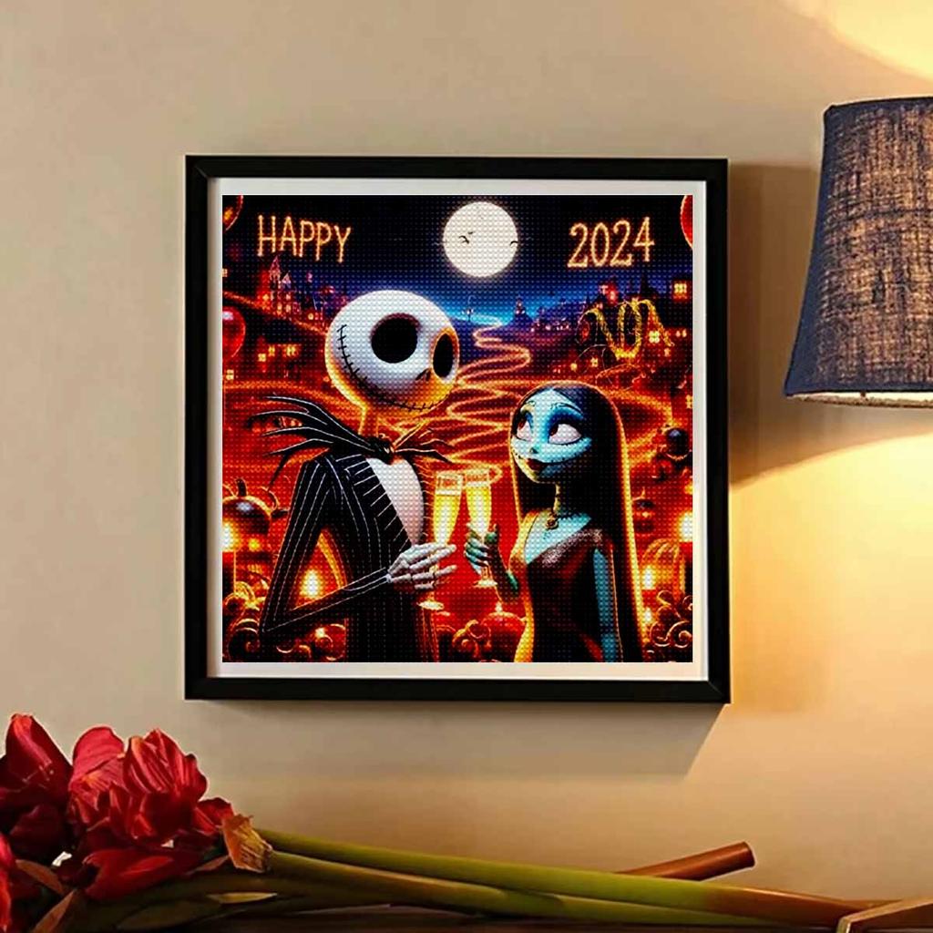 DIY Diamond Painting Happy Halloween Cross Stitch Kit Mosaic Art Diamond Painting Full Circle Diamond Home Decoration