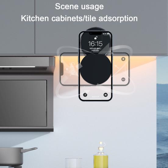 Suport pentru telefon cu aspirație magnetică pentru mașină Suport pentru telefon cu aspirație inteligentă electrică, 360 de grade