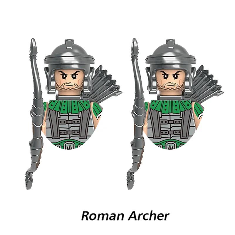 Zabawki dla dzieci Średniowiecze Starożytna Grecja Ciężka piechota Zbrojny rycerz Łucznik Figurki wojskowe Sprzęt bojowy Model Prezenty dla chłopców