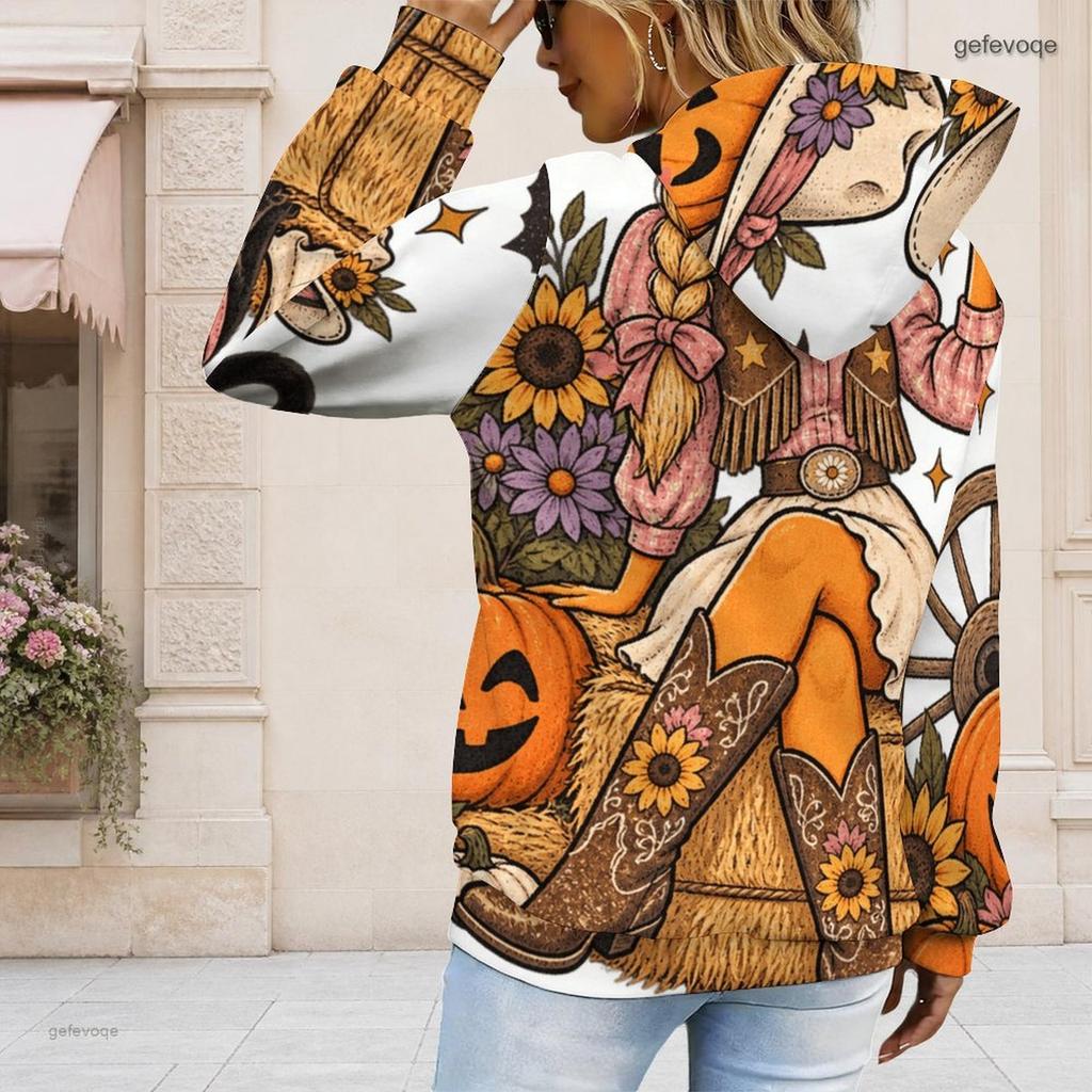 Plus Size Womens White Drawstring Hooded Sweatshirt Long Sleeve Loose Soft Casual Leisure Street Daily Top