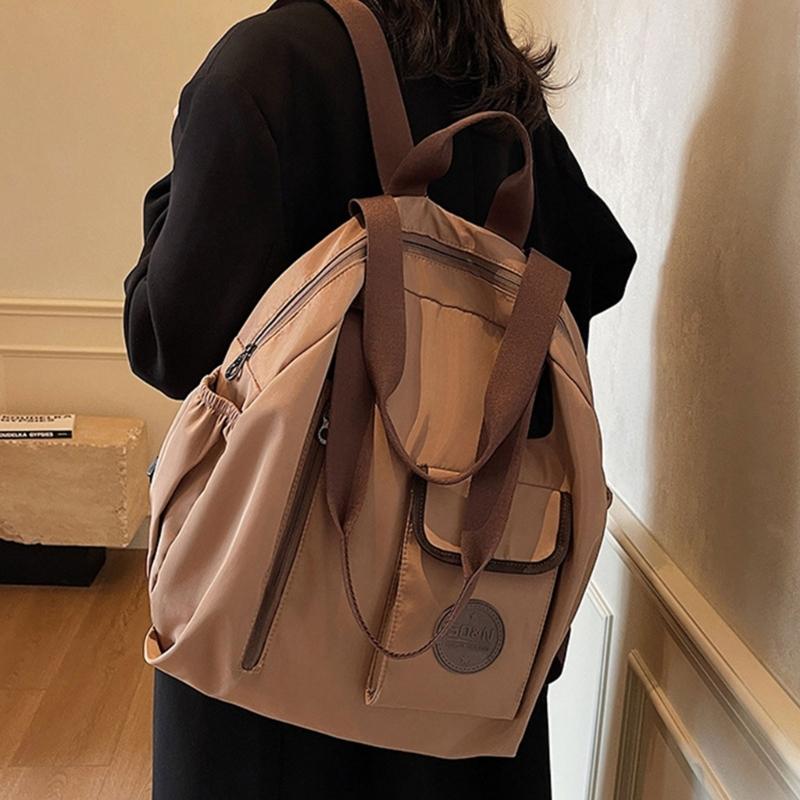 Nylon Backpack Purse for Women Fashion Ladies Shoulder Bag with Multiple Pockets Large Capacity Travel Daypacks Bags