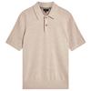 Mens Ribbed Raglan Polo Shirt