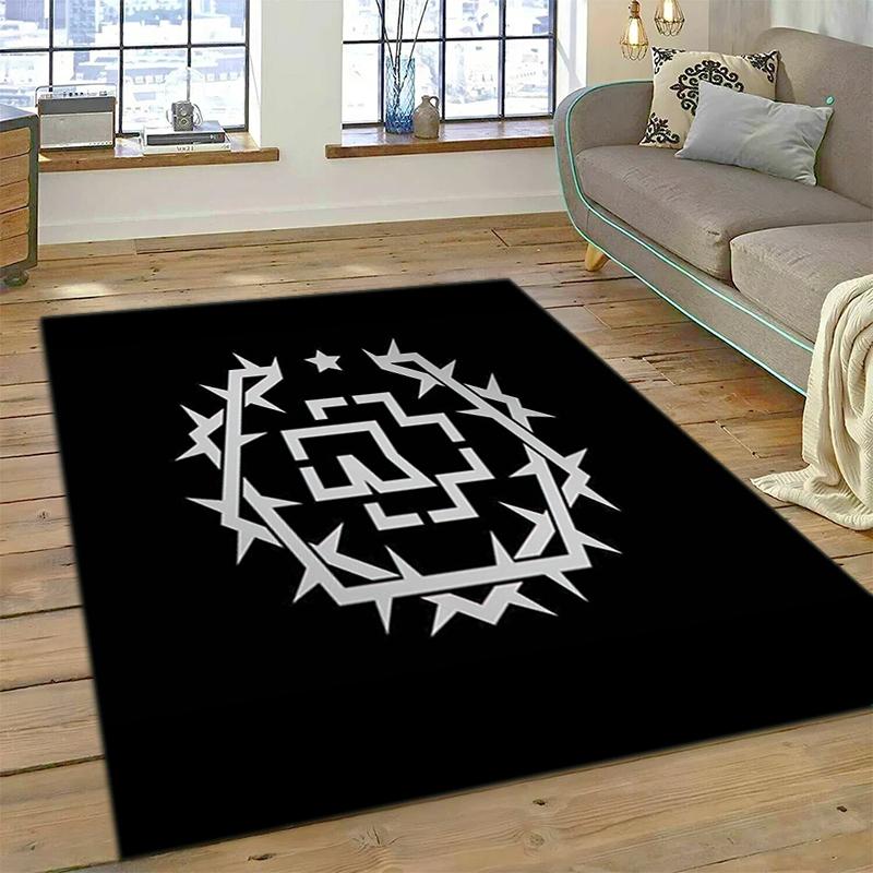 1PC German Rams Print Rug - home decoration Carpet For Living Room Bedroom Flooring Computer Chair Area Rug
