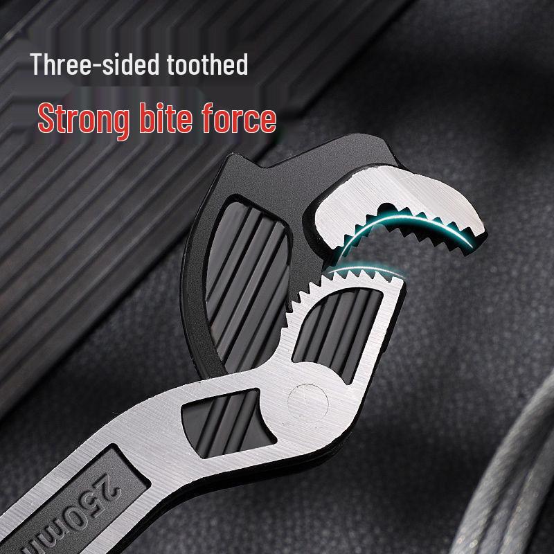 Adjustable Self-Locking Wrench Set: Quick-Open Industrial-Grade Tool for Household Repairs