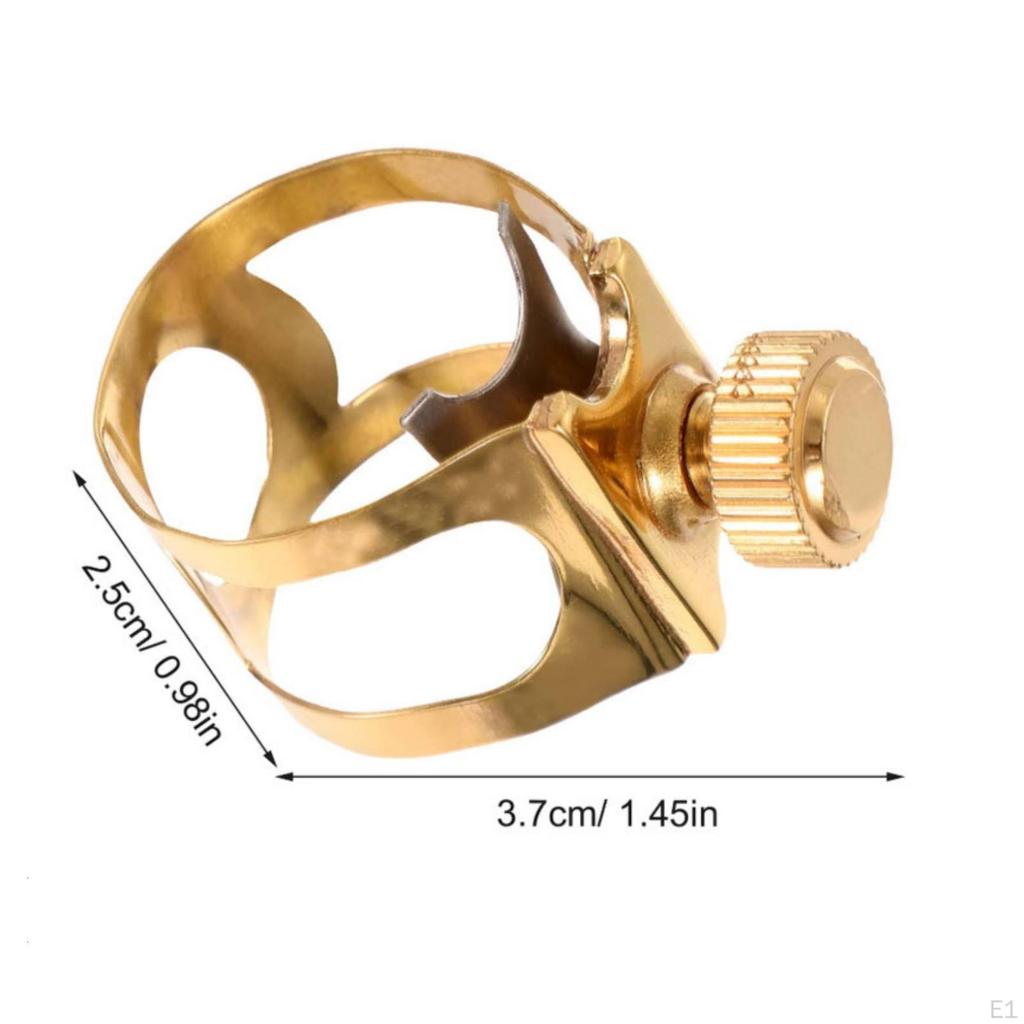 Alto Saxophone Ligature Metal Sax Clamp for Saxophonists, Performance, Rehearsal,