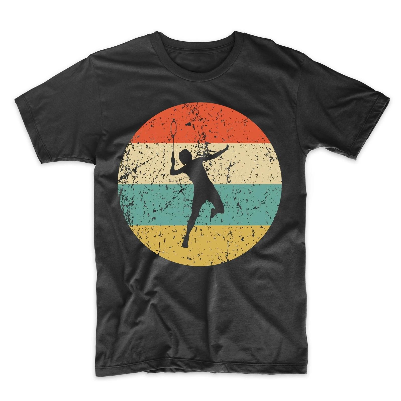Badminton Shirt - Vintage Retro Badminton Player Men s T-Shirt - Badminton Gift 3XL
