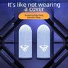 Shezi Game Finger Sleeves for E-Sports: Touchscreen Compatible, Breathable, Sweat-Proof Silver Fiber.