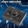 3.5mm Audio Switcher, 2 Input 1 Output/1 Input 2 Output Audio Splitter Switcher, Audio Switcher Box, One-Key Mute Button