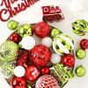 65pcs Delicate Christmas Tree Decoration Pendant Shatterproof Hanging Ornament  Party