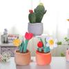 Cactus Sunflower Tulip Shrub Plush Toy Pp Cotton Fill Children Gift Festival