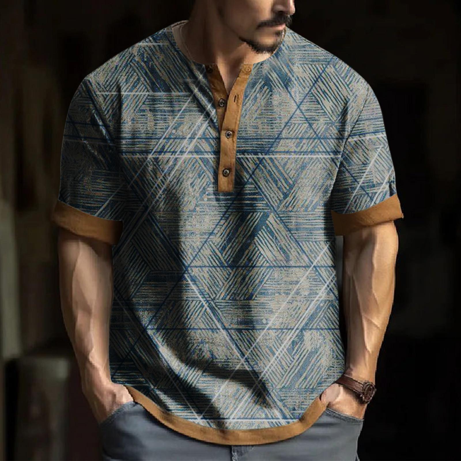 

Мужская модная футболка с коротким рукавом и вышивкой с коротким рукавом и принтом на весну и лето XXL