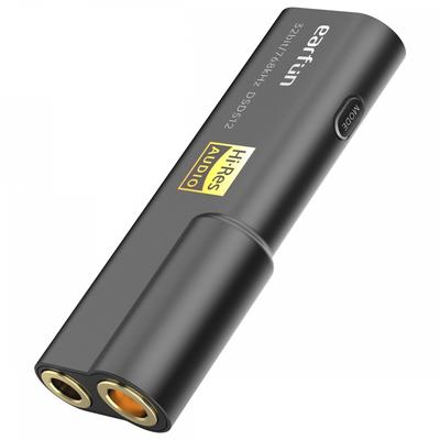 EarFun מגבר אוזניות USB DACHi-Res מוסמך32bit768kHz DSD 512 תואם ברזולוציה גבוהה 3.5 מ"מ 4.4 מ"מ כבל נתיק תואםType-C (ג'ט בלה