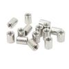 50Pcs Coupling Nut Round Rod Connector Female Thread 304 Stainless Steel M6x1.0 10 L13mm