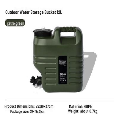 Seau Portable d'Stockage d'Eau d'Extérieur avec Robinet