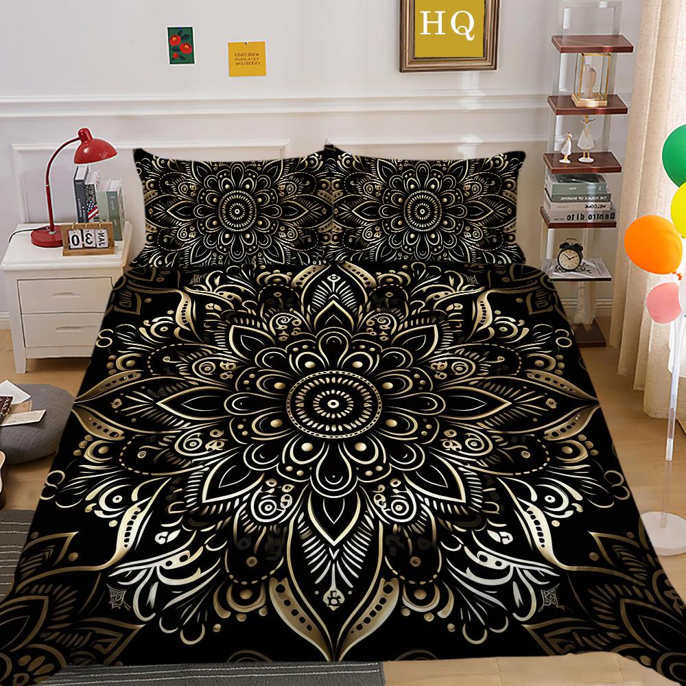 Bettwäsche-Set, 3D-Paisley-Druck, schöner King-Size-Bettbezug, Damen-Luxus-Heimbettwäsche