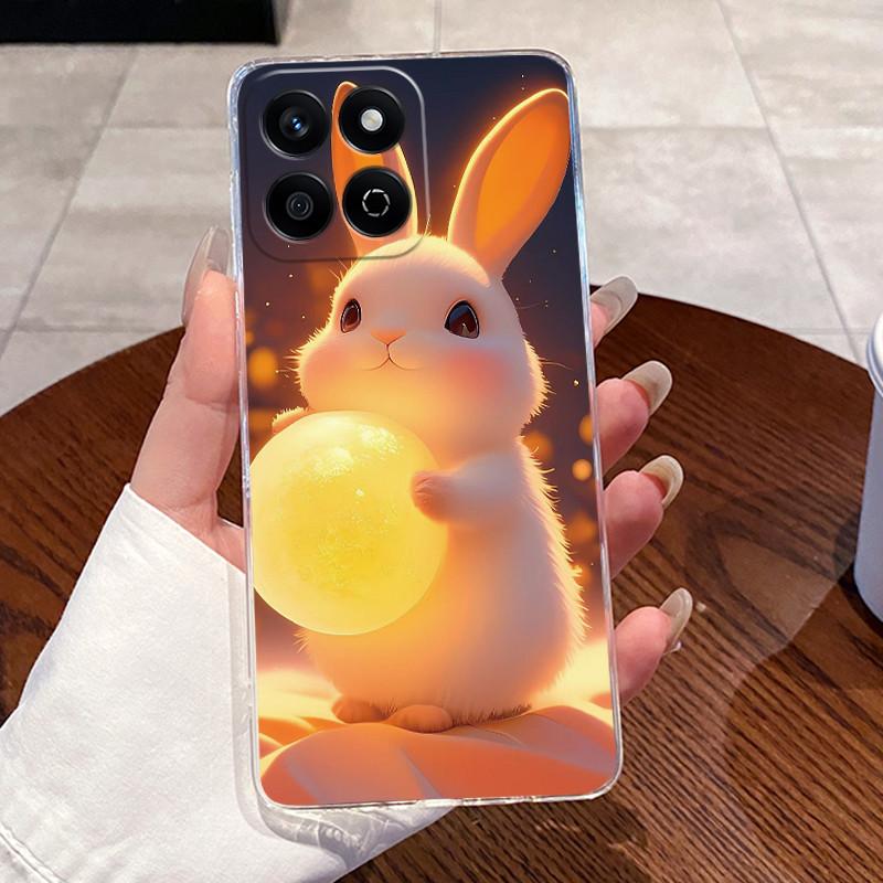 Casing For Honor X7C 200 Smart Phone Case Cute Cool Boys Girls Dragon Patterns Transparent Soft silicone Back Cover Bumper Shell
