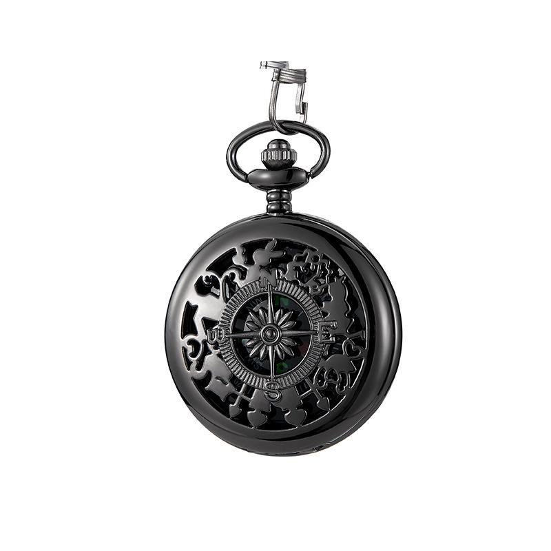 2021 Compass Pocket Watch with Flip Cover for Outdoor Exploration and Mountaineering