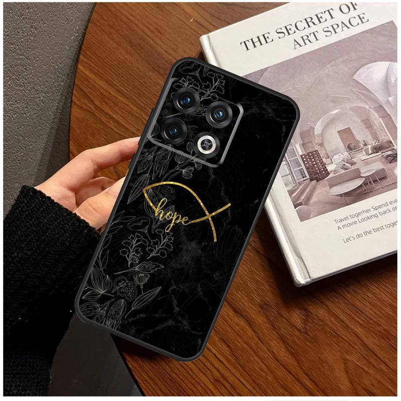 Bibelvers Christlicher Spruch Hülle Für OnePlus 8 9 10 Pro 11 12 9R 10T 10R 12R OnePlus Nord 3 CE 2 Lite CE4 N10 N20 Abdeckung