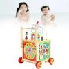 Baby Wooden Cube Walker Developmental Montessori Learning Educational Gifts