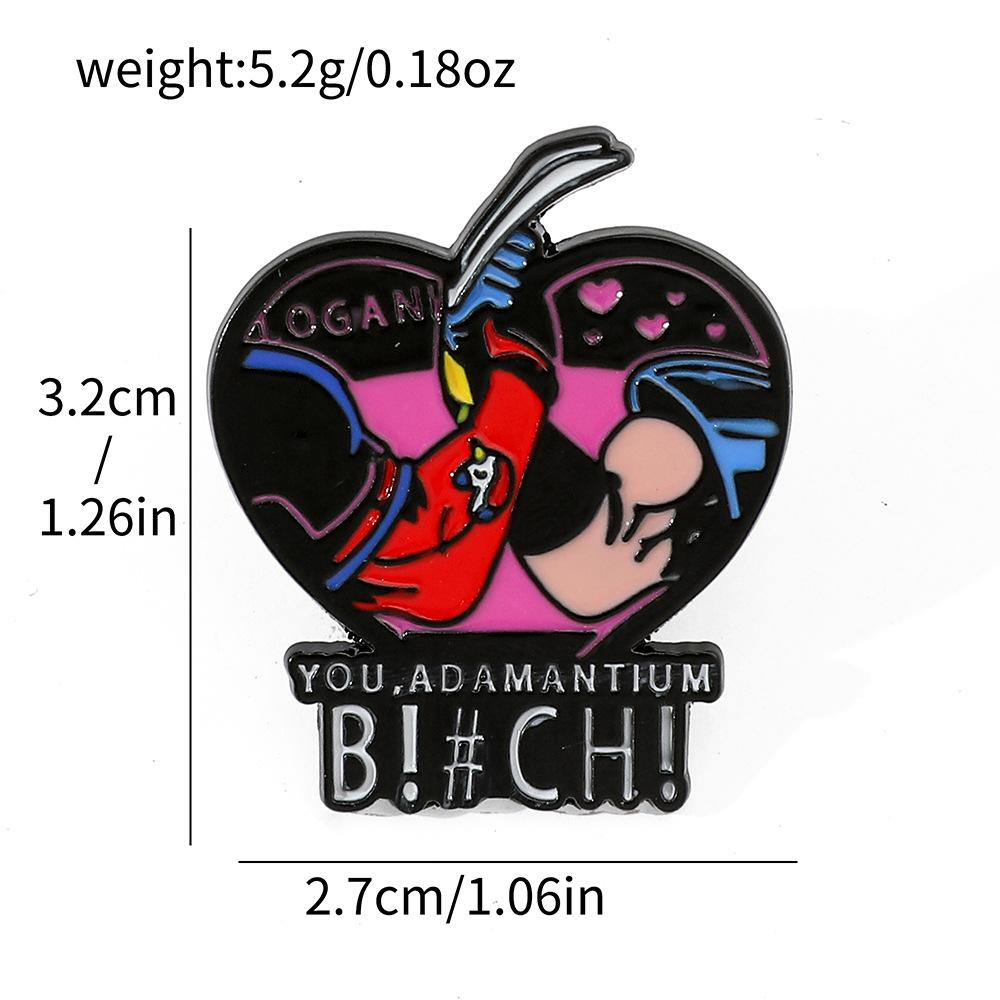 Креативные европейские и американские кино и телеперсонажи Металлические значки Дэдпул и Росомаха сплав масляная капля брошь