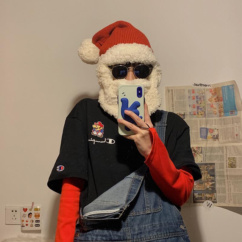 

Christmas Gift Santa Claus Beard Christmas Hat For Boyfriend Girl Girlfriend Creative Funny Dress Up Headwear