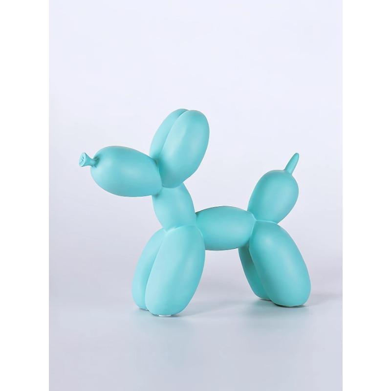 

1 шт., ручная работа, украшение в виде статуи собаки из воздушного шара из смолы-милые белые скульптуры животных для украшения дома и подарков на День святого Валентина, bir