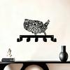 American Map Floral Key Hanger 5 Hook Vintage Wall Decor for Entryway Bedroom Housewarming Gift