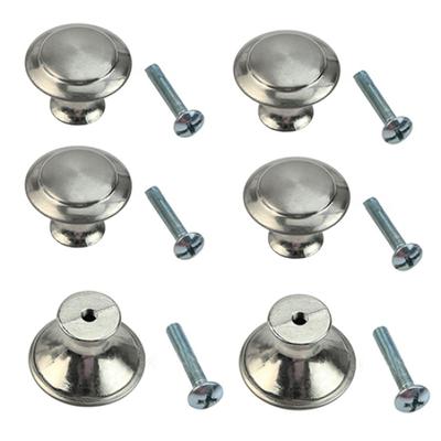 10 Pcs Durable Kitchen Stainless Steel Round Cupboard Knobs Drawer Cabinet Handle