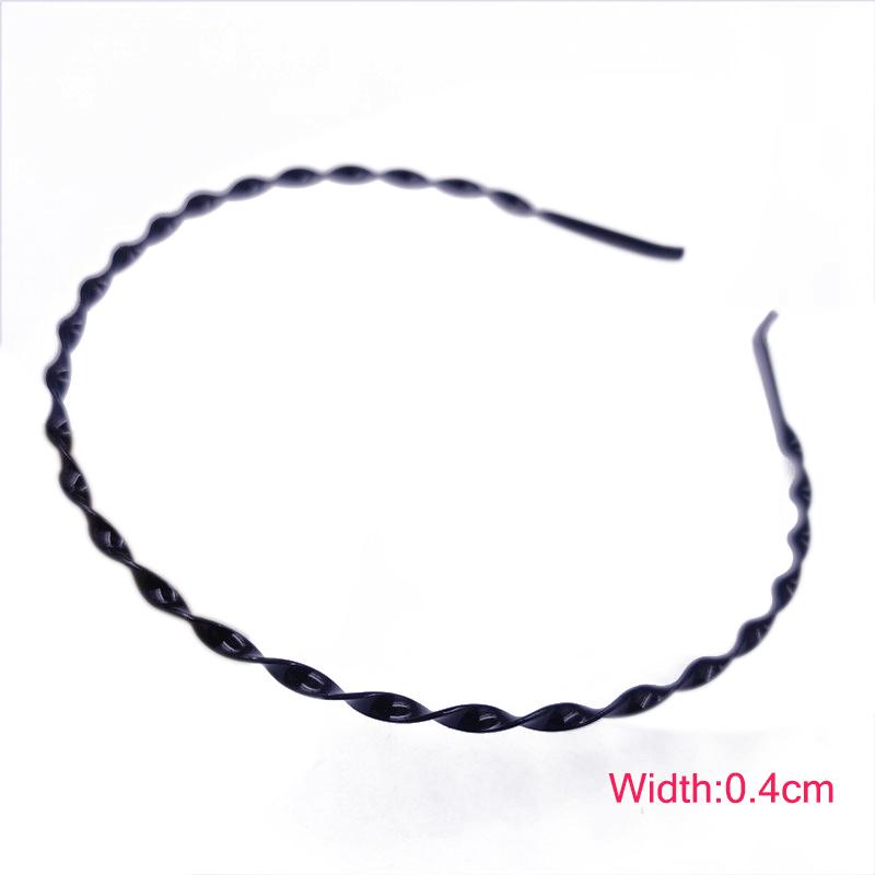 Creative Men Women Metal/Plastic Hair Band Sports 1PC Wavy Hair Accessories Wave HOOP Fashion Elastic