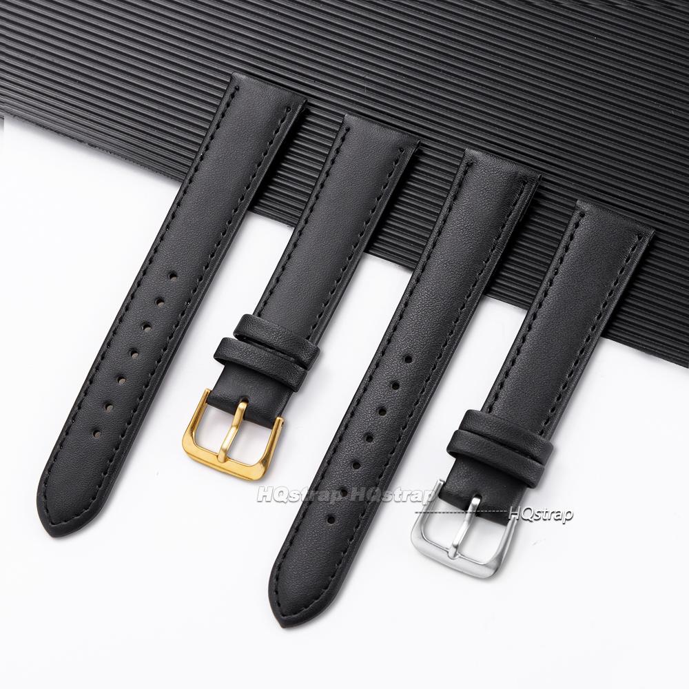 Ultra-thin PU Leather Watchband Soft Watch Belt Wristwatches Band 8mm 10mm 12mm 14mm 16mm 18mm 20mm 22mm 24mm Brown Black Strap