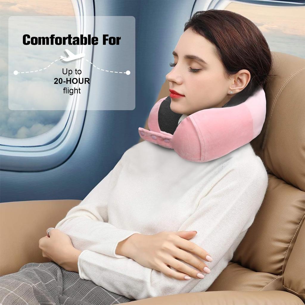 Memory Cotton U-shaped Pillow Office Nap Neck Pillow To Store The Plane
