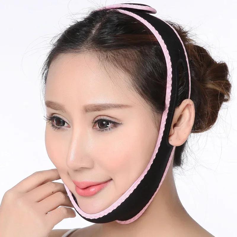 V Face Lift Up Belt Sleeping Sliming Face Mask Massage Shaper Band Facial Night Mask Bandage Double Chin Skin Face Bandage Belt