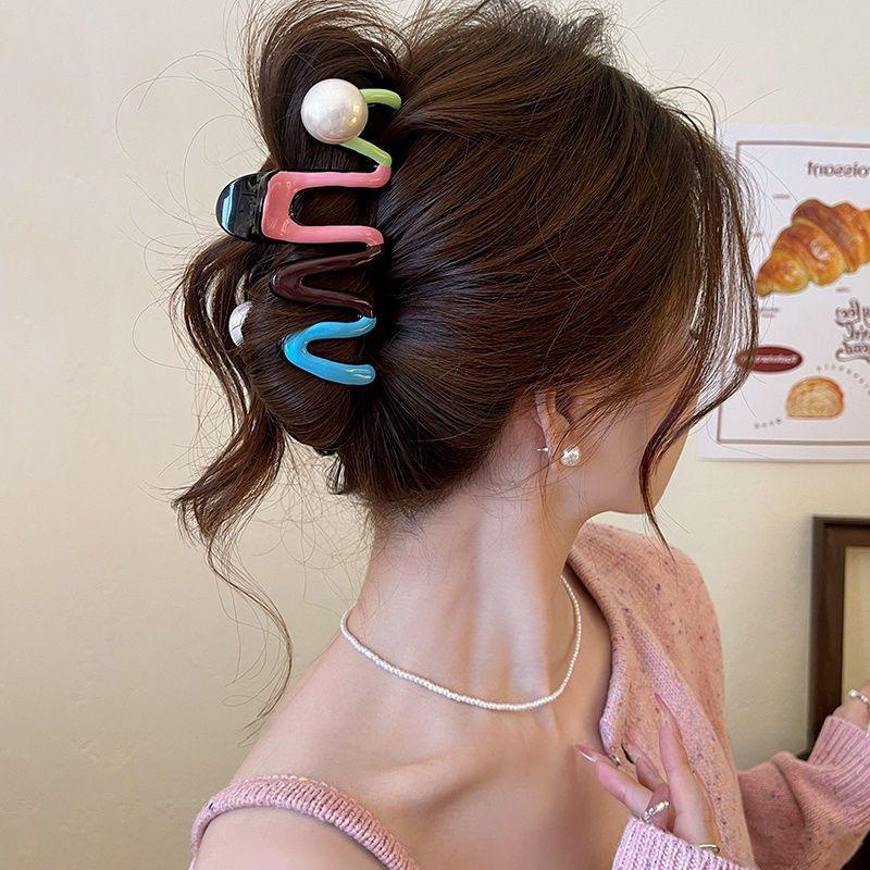 Advanced Sense 2025 Cute Cartoon Shark Claw Hair Clip - Large Size Bun Clip for Women