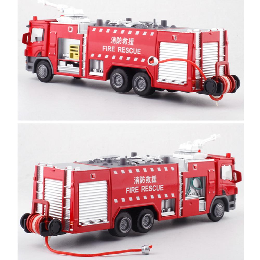 Fire Engine Fire Extinguishing Vehicle Sound and Light Alloy Engineering Vehicle Model Boy Toy Gifts B333