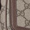 Gucci Geantă de umăr mini Ophidia Logo Pânză și Piele Clasică Femei Geantă de umăr Bej Maro Închis 838471-FAE0P-9746