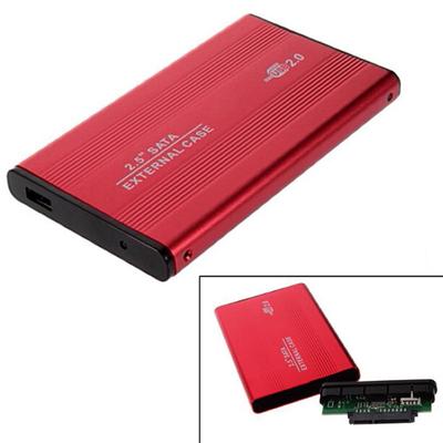 2,5 Zoll USB 2.0 SATA externe mobile Festplattenbox Aluminiumlegierungsschale