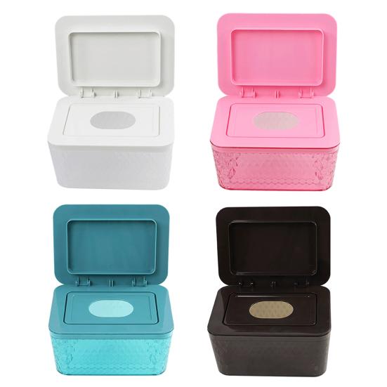 Wipes Dispenser Storage Box Large Capacity Dustproof Moisture Prevention Transparent Design Bathroom Wipes Case Box