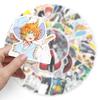 50 Sheets Promised Neverland Anime Stickers: Cartoon Graffiti for Laptop, Suitcase, or Car
