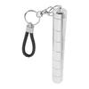 Metal Storage Tube Keychain 7 Compartment Water Proof Portable Travel Container Aluminum Alloy